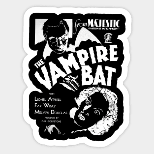 The Vampire Bat - 1933 Horror Sticker